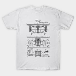 Car truck Vintage Patent Hand Drawing T-Shirt